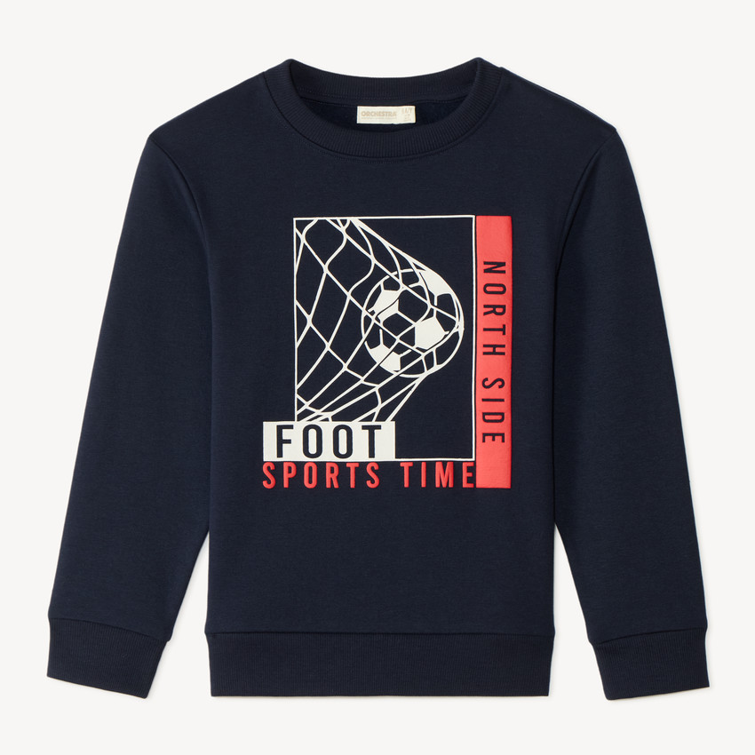 Sweat en molleton print fantaisie garçon 