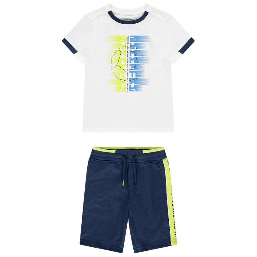Ensemble de plage t-shirt + bermuda pour garçon 