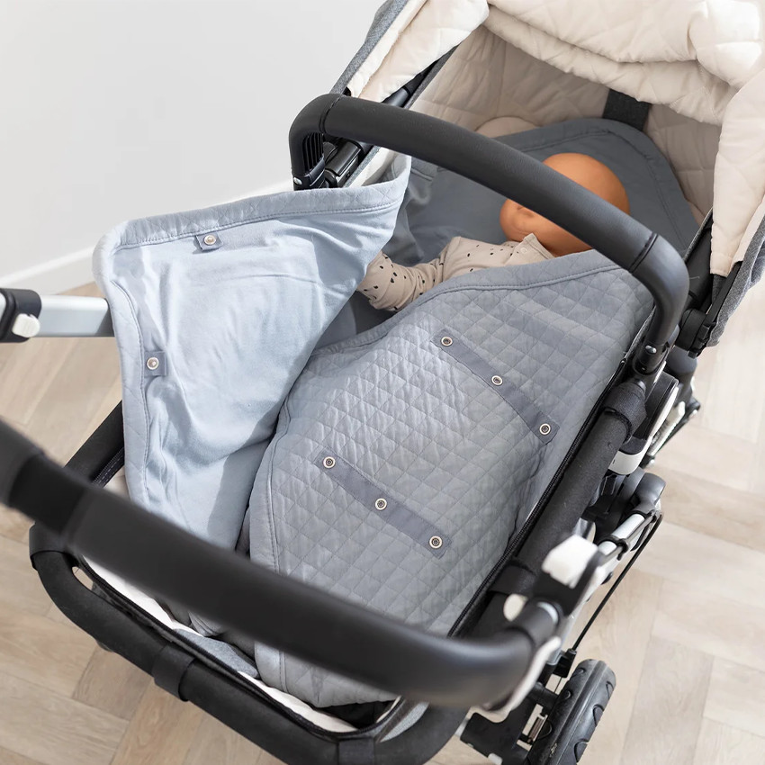 Couverture enveloppante Quilted + Jersey Stone 0-12M 