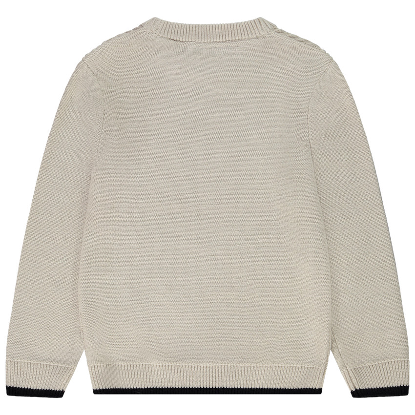 Trui in fantasie jacquard voor jongen 