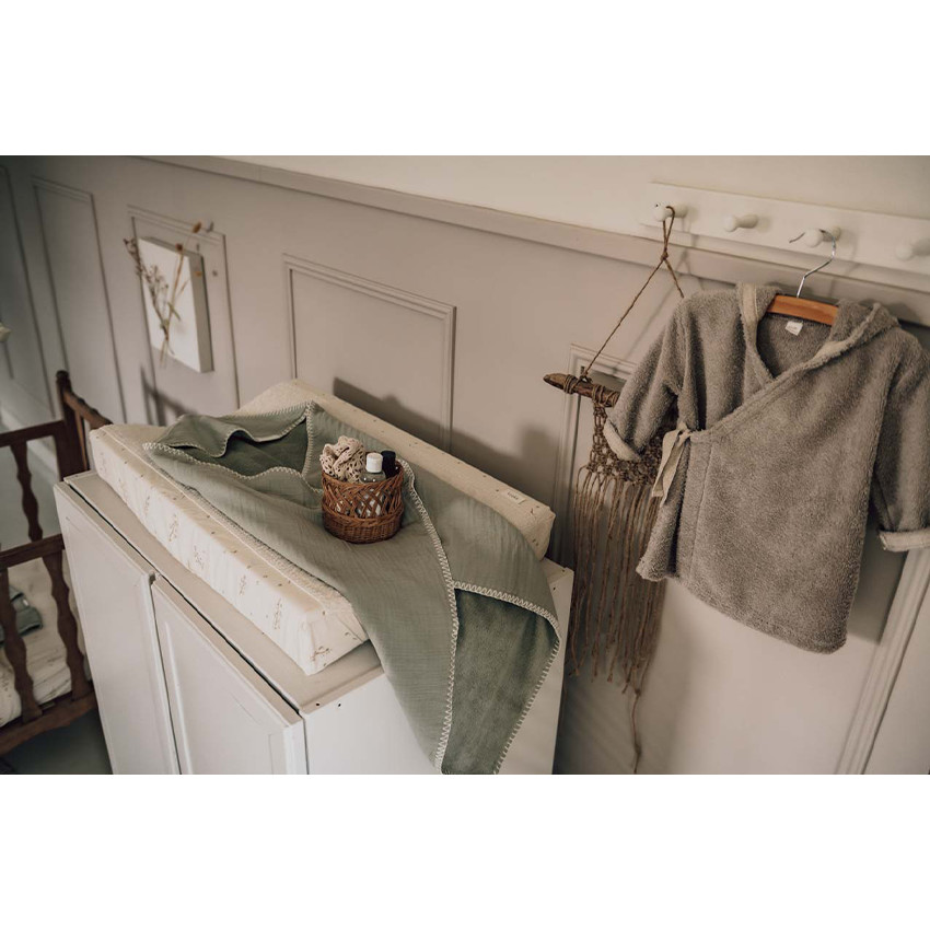 Couverture enveloppante Faro Sage 100x100cm  