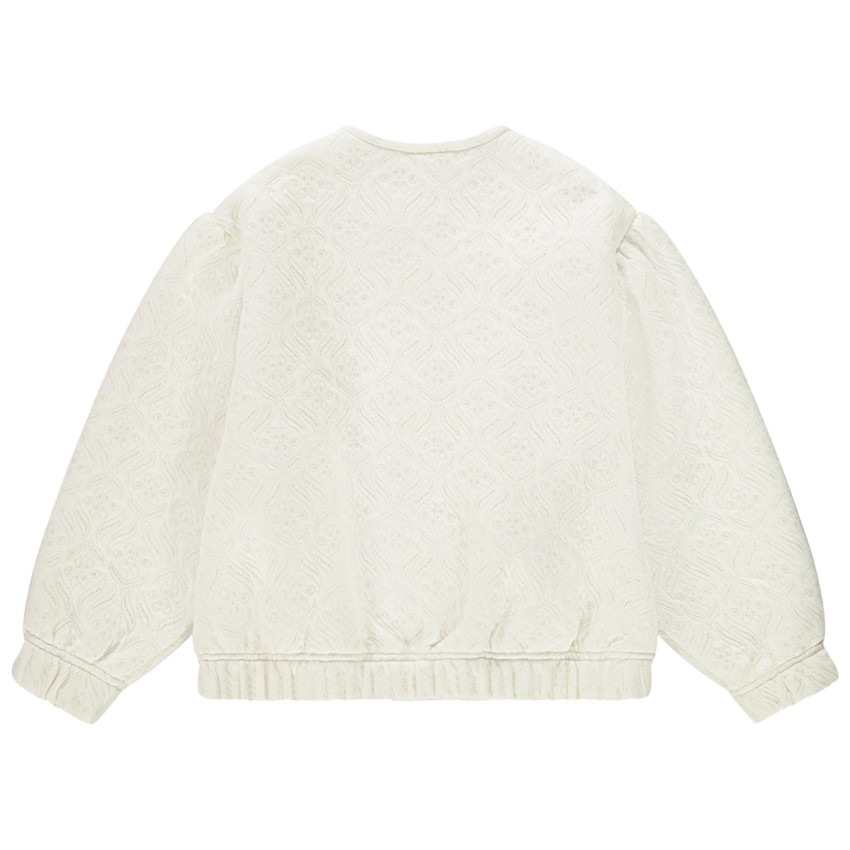 Vest in fleece met quilt en ballonmouwen voor meisjes 