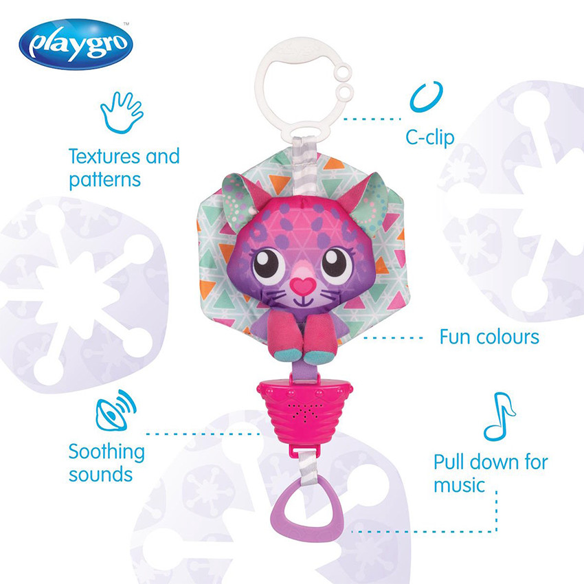 Muzikaal knuffel met koord Polar Pals – Arctic Cat 