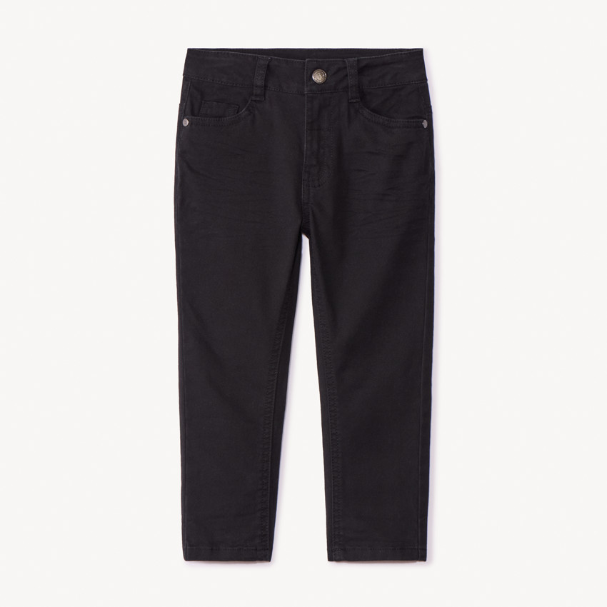 Pantalon slim en twill effet crinkle pour garçon 