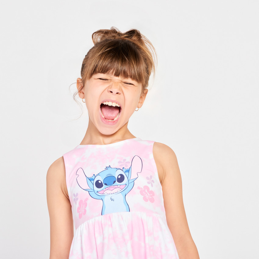 Robe sans manches effet tye & dye Stitch Disney pour fille 