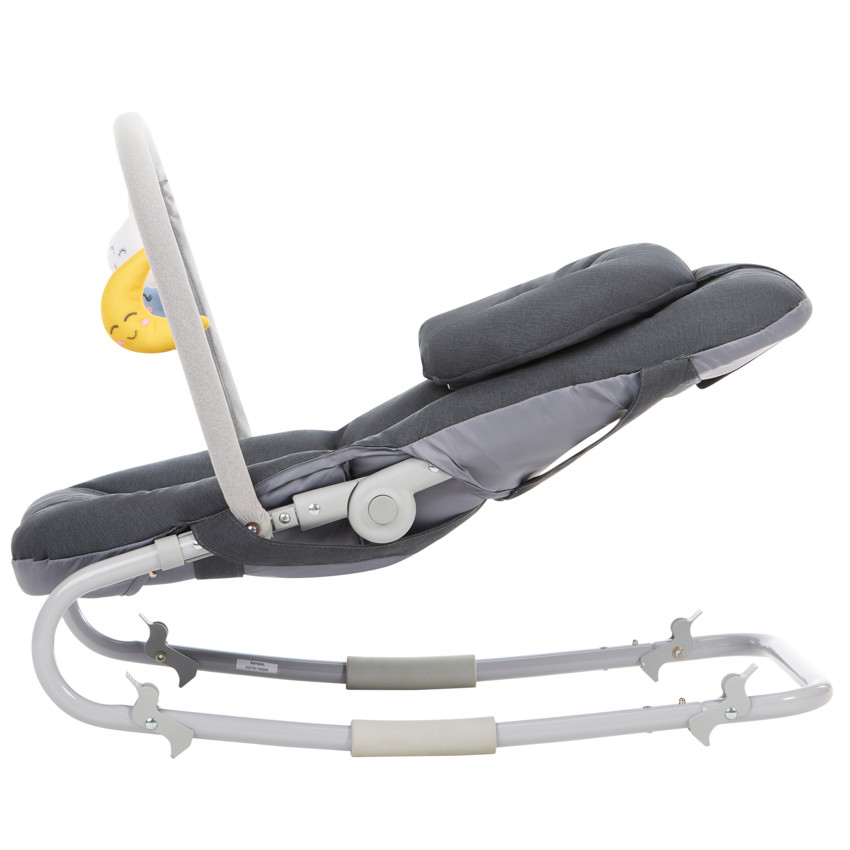 Vouwbare transat met Comfy boog in grijs 