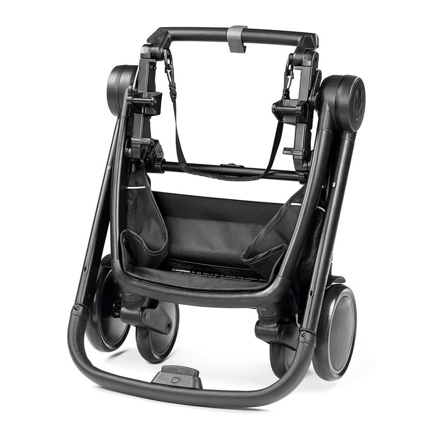 City Loop chassis zwart, licht en compact met inklapbaar stuur 