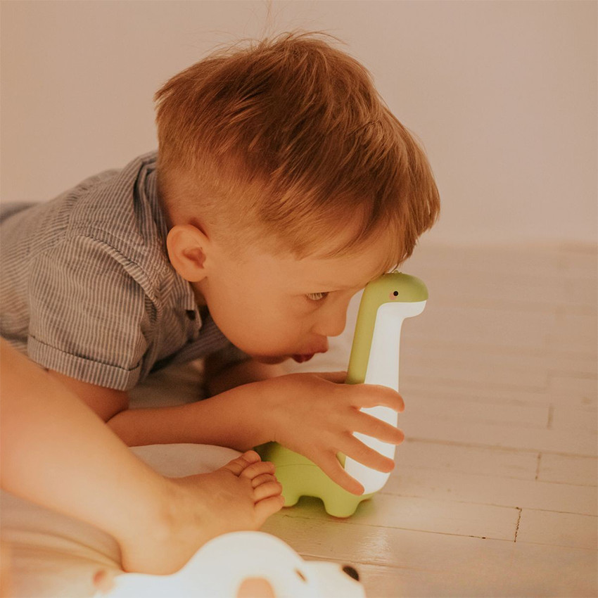 Veilleuse LED dinosaure vert 