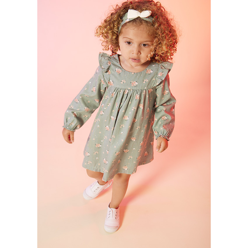 Bandeau nœud en tricot et fils lurex pour bébé fille 