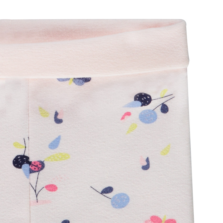 3-delige set van jersey met muts + romper + legging met print voor babymeisjes 