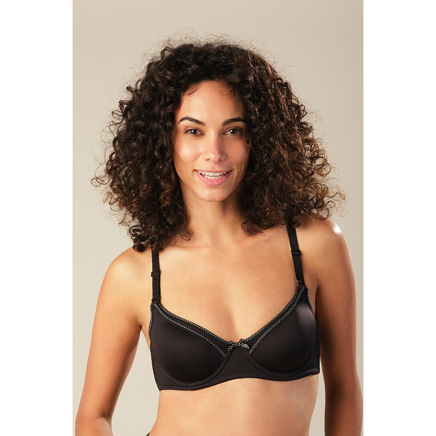 Soutien-gorge de grossesse et d'allaitement uni avec noeud 