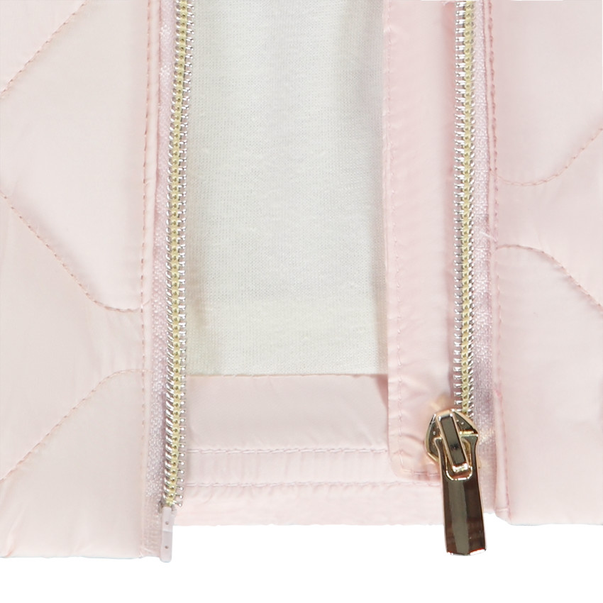 Doudoune sans manches matelassée avec capuche pour fille 