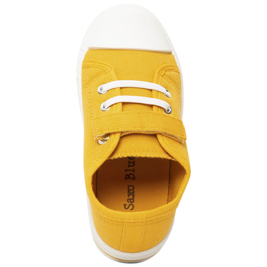 Lage sneakers van stof met elastische veters en klittenband voor jongens 