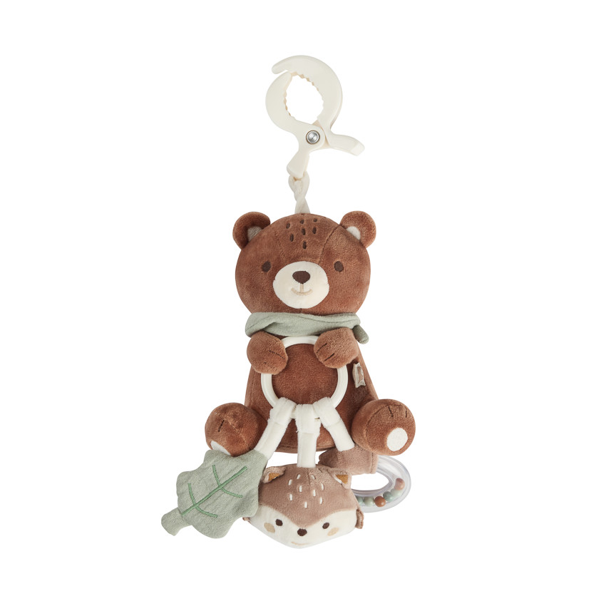 Activiteitenknuffel met klem - Ours Roi des Forêts 