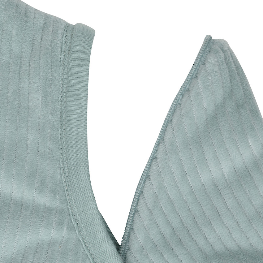 Slaapzak met afritsbare mouwen 70cm Rib Sea Green 