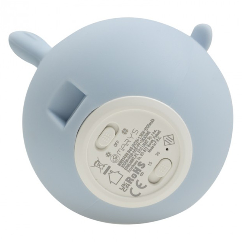 Veilleuse LED Poisson Globe Bleu 