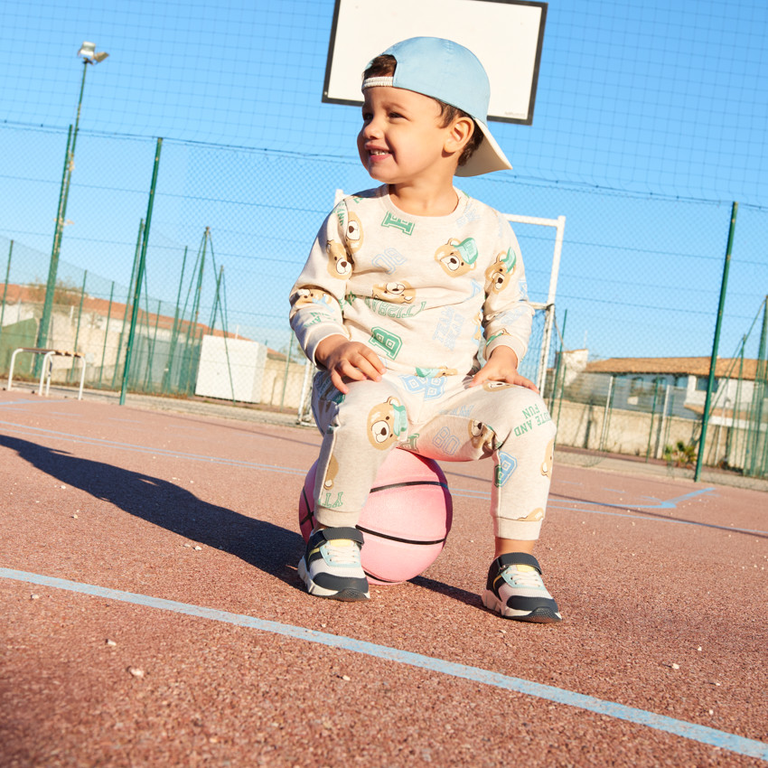 Joggingset met berenprint voor babyjongen 