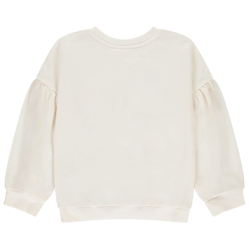 Sweat molleton Oversize met bloemen bouclettes voor meisjes 