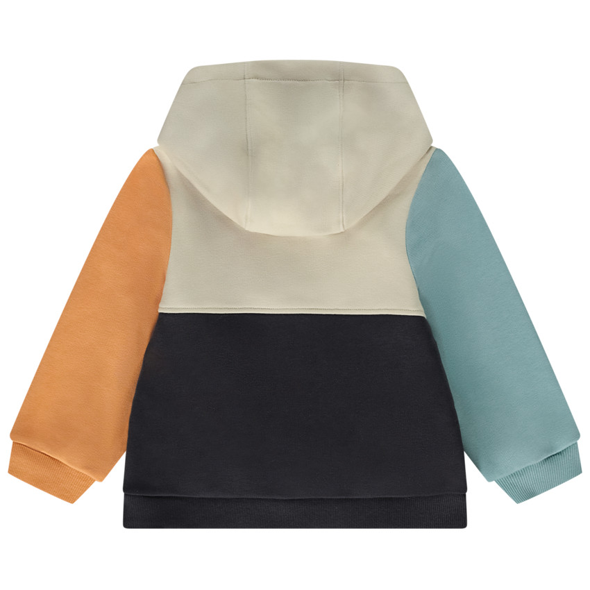 Gilet fleece colour block effect voor baby jongen 