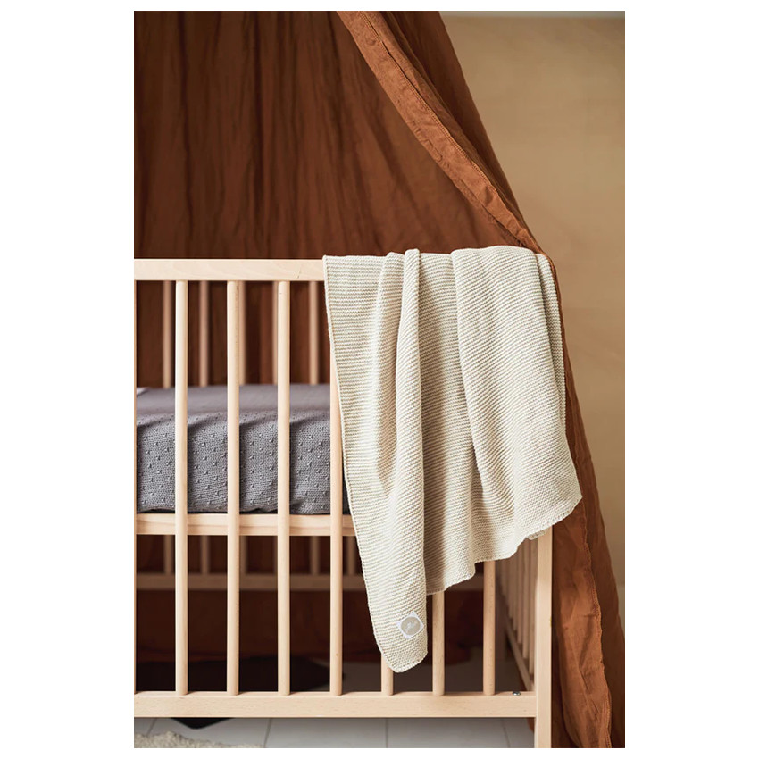 Couverture Lit Basic Knit 100x150cm Nougat/Fleece 