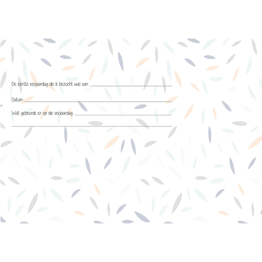 Livre d'anniversaire "Texte Néerlandais" Menthe 