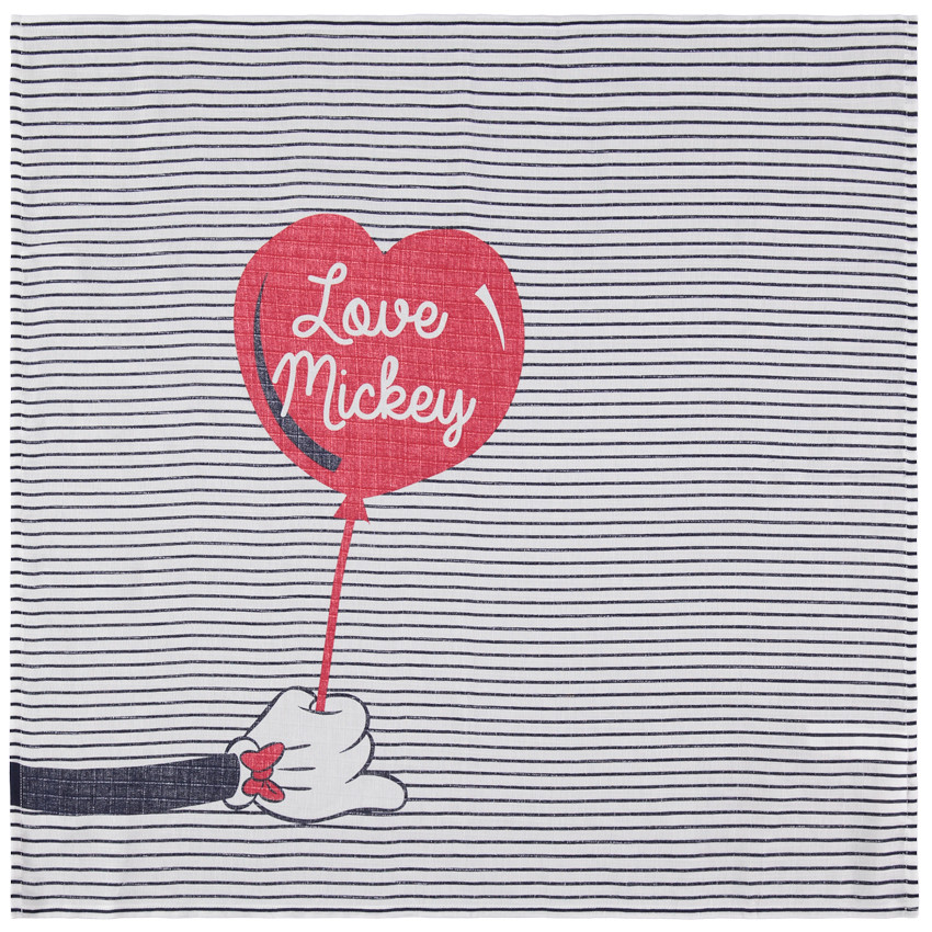 Lot de 3 langes en coton bio tétra motif Mickey Disney 