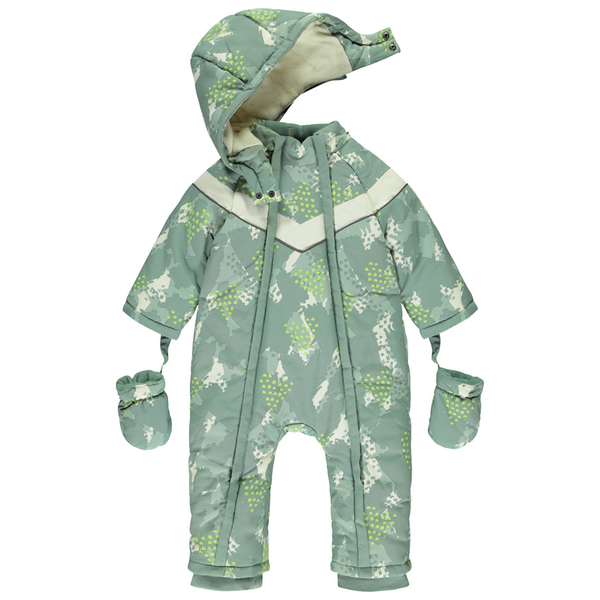 Combinaison de ski + capuche amovible pour bébé garçon 