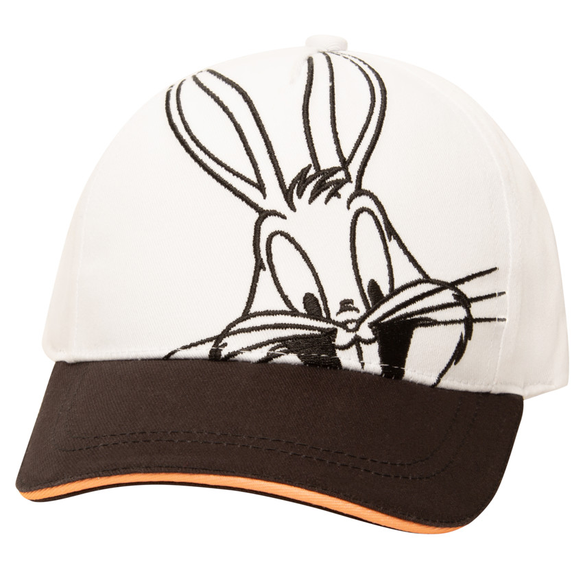 Casquette bicolore brodée Bugs Bunny Looney Tunes pour garçon 