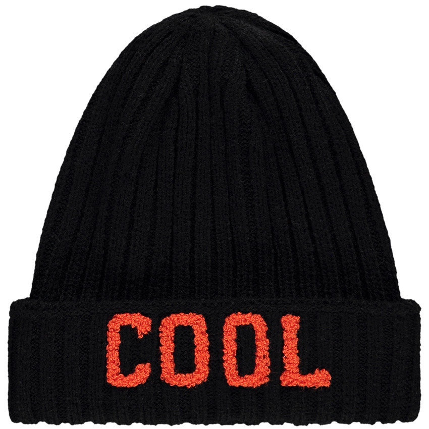 Bonnet côtelé et brodé Cool en bouclettes 3D pour garçon 