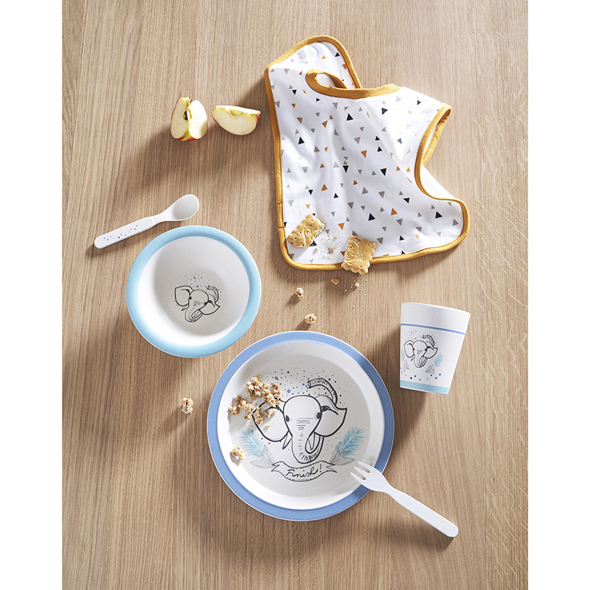 Set repas en bambou 5 pièces - Elephant 