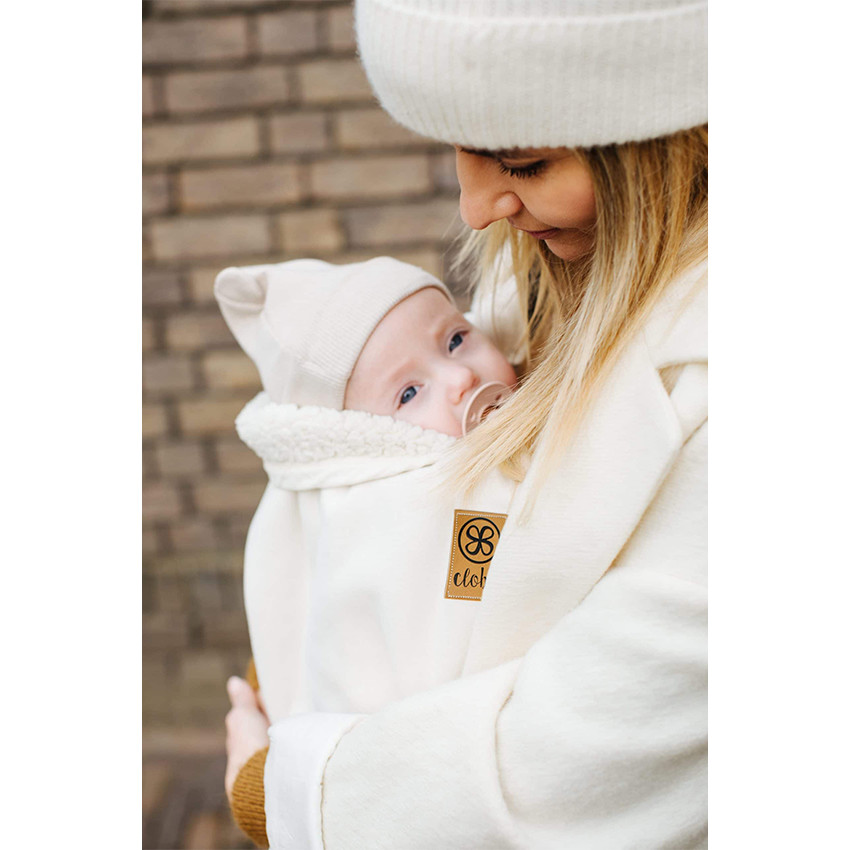 Couverture Teddy multifonctionnelle 95x75cm Off White  