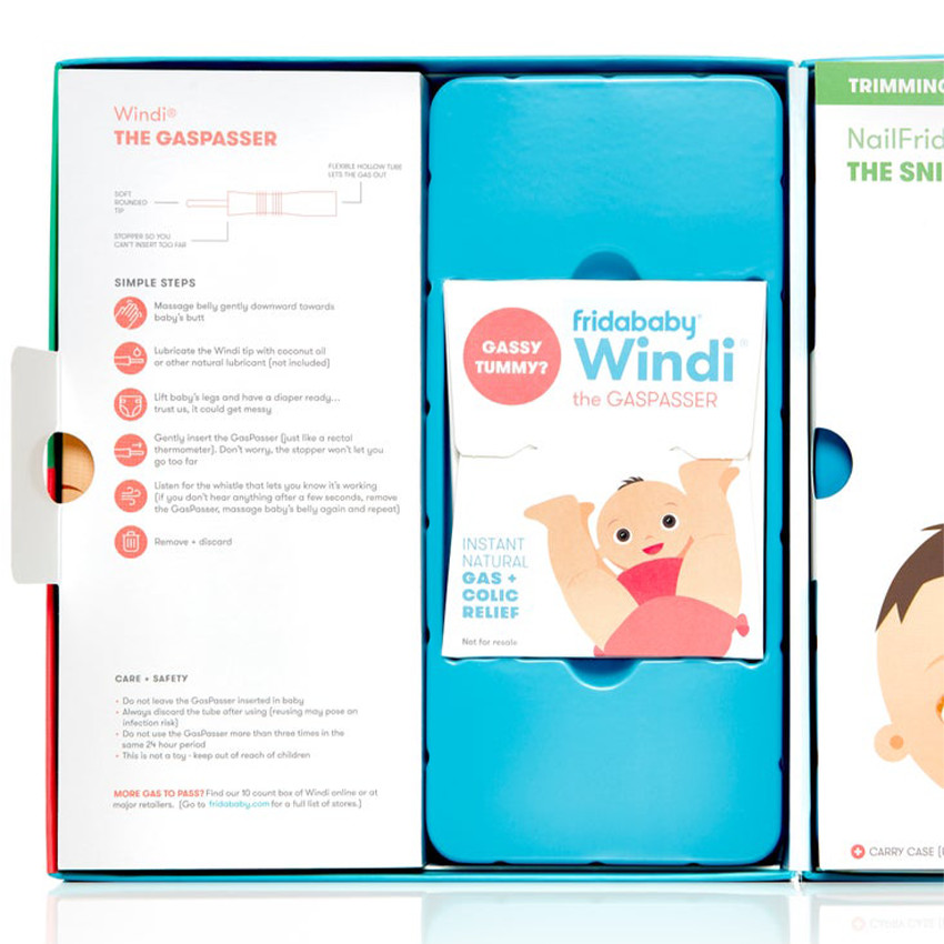 Verzorgingskit voor baby's - Wit/blauw 