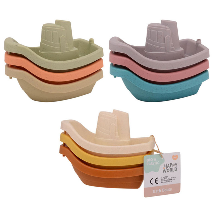 Badspeelgoed Happy World Bioplastic 3 stuks 0M+ 