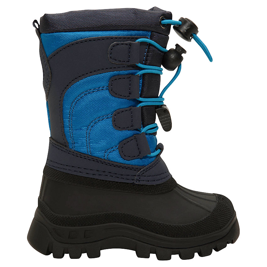 Nylon après-ski voor jongens met rubberen zool en rits van maat 20 tot 23 