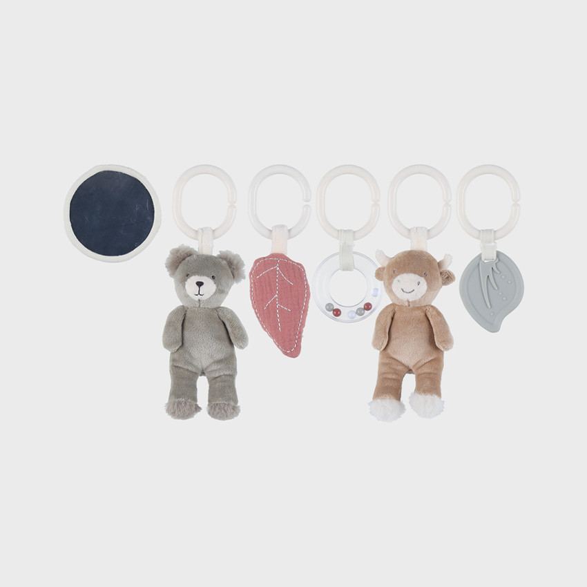 Tapis d'éveil Vache Fluffy Beige 