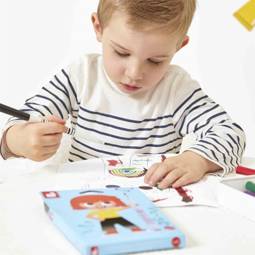 Set de feutres pinceaux pour coloriage x10 