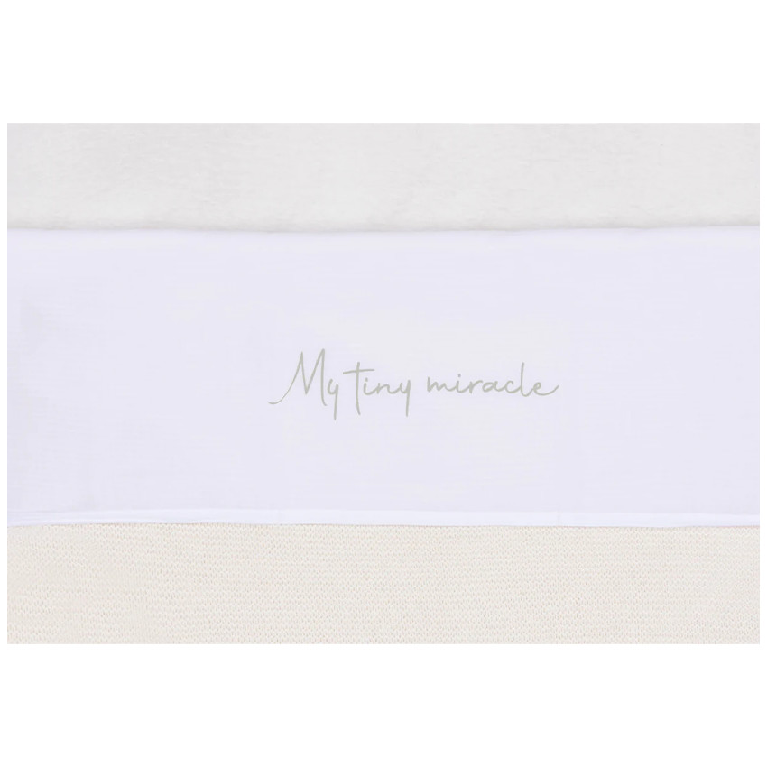 Laken wieg My Tiny Miracle 75x100 cm - Olijf Groen 