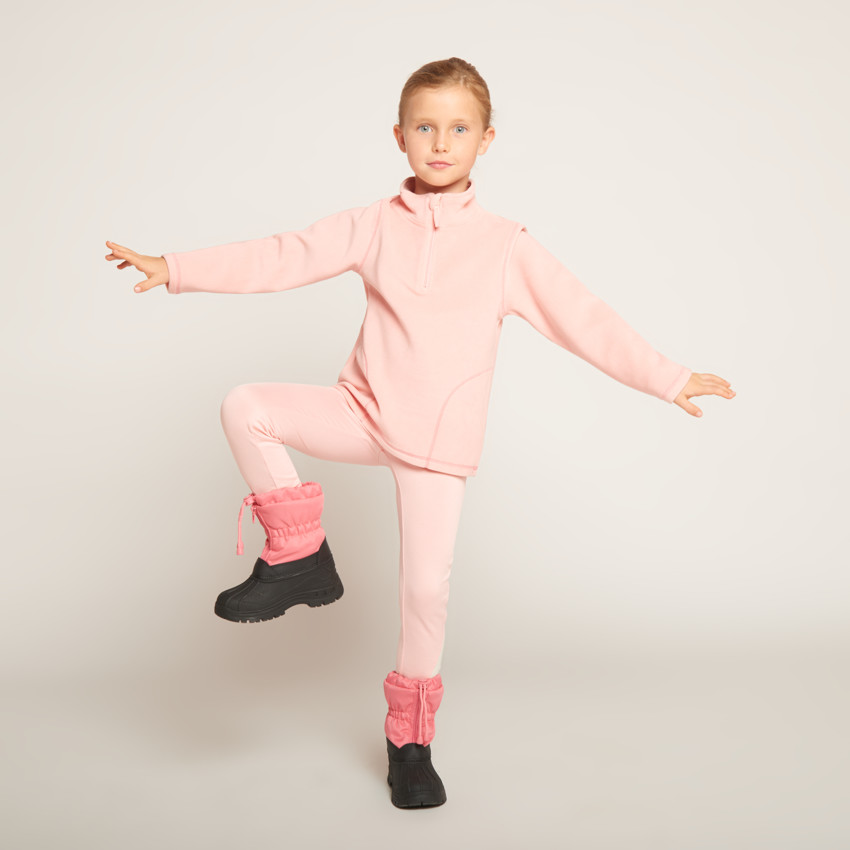 Sweat polaire de ski uni pour fille 