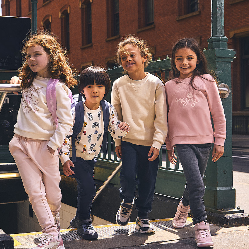 Jogging molleton uni pour fille 