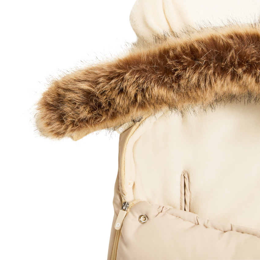 Chancelière universelle chaude doublée sherpa Nours beige 