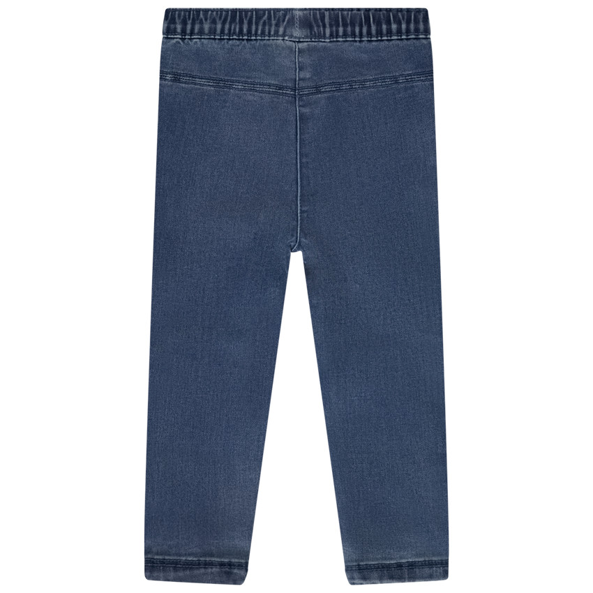 Broek met jeanslook en borduren voor baby meisjes 
