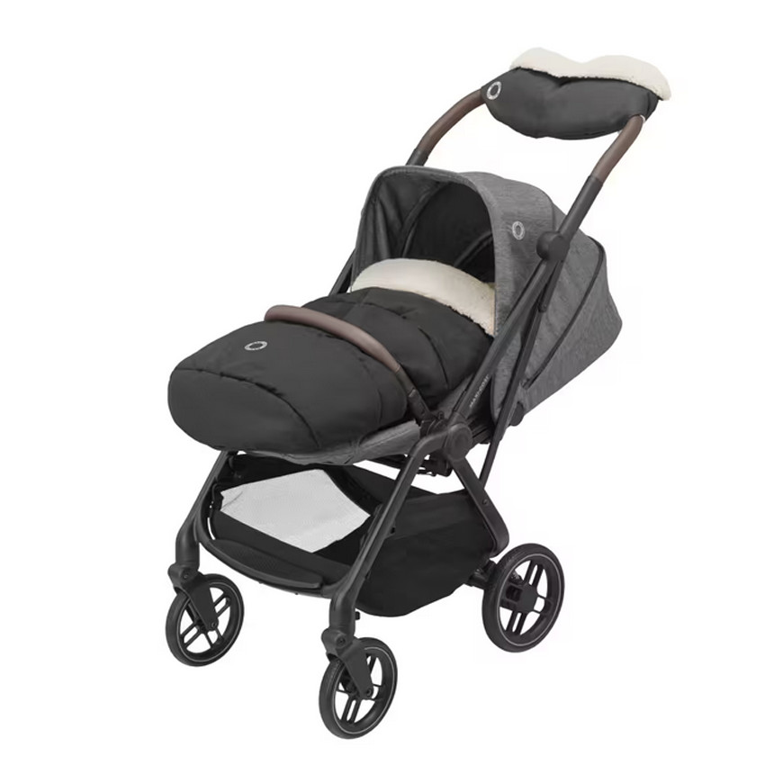 Poussette Leona 2 ultra compacte - Select Grey/ Brown leather 