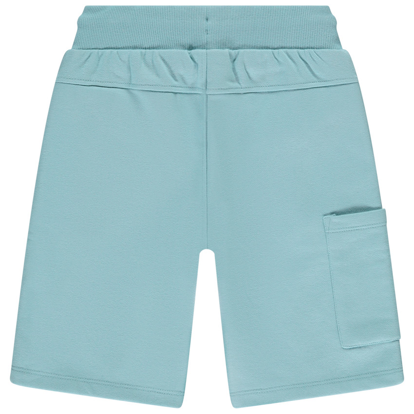 Bermuda en maille uni et puff print pour garçon  