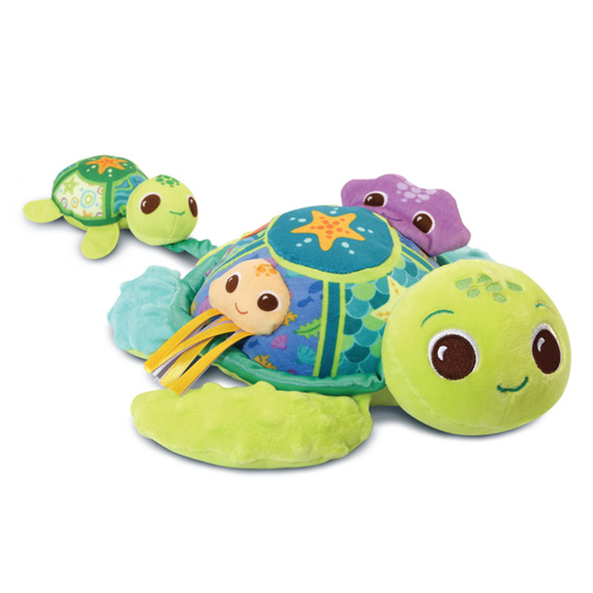 Peluche Juju maman tortue éveil des sens NL 