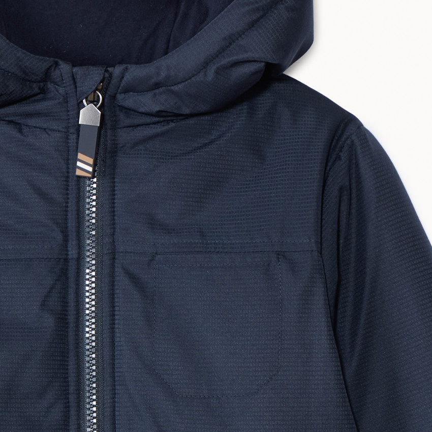Ribstop windjack met padding voor jongens 