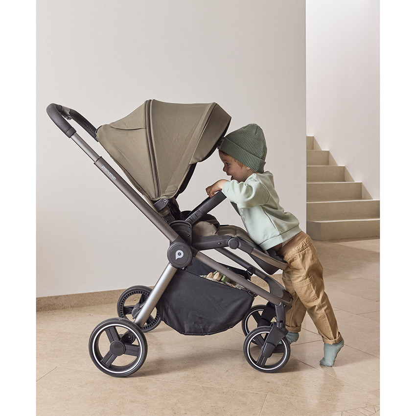 Poussette trio Alba avec nacelle vert olive 