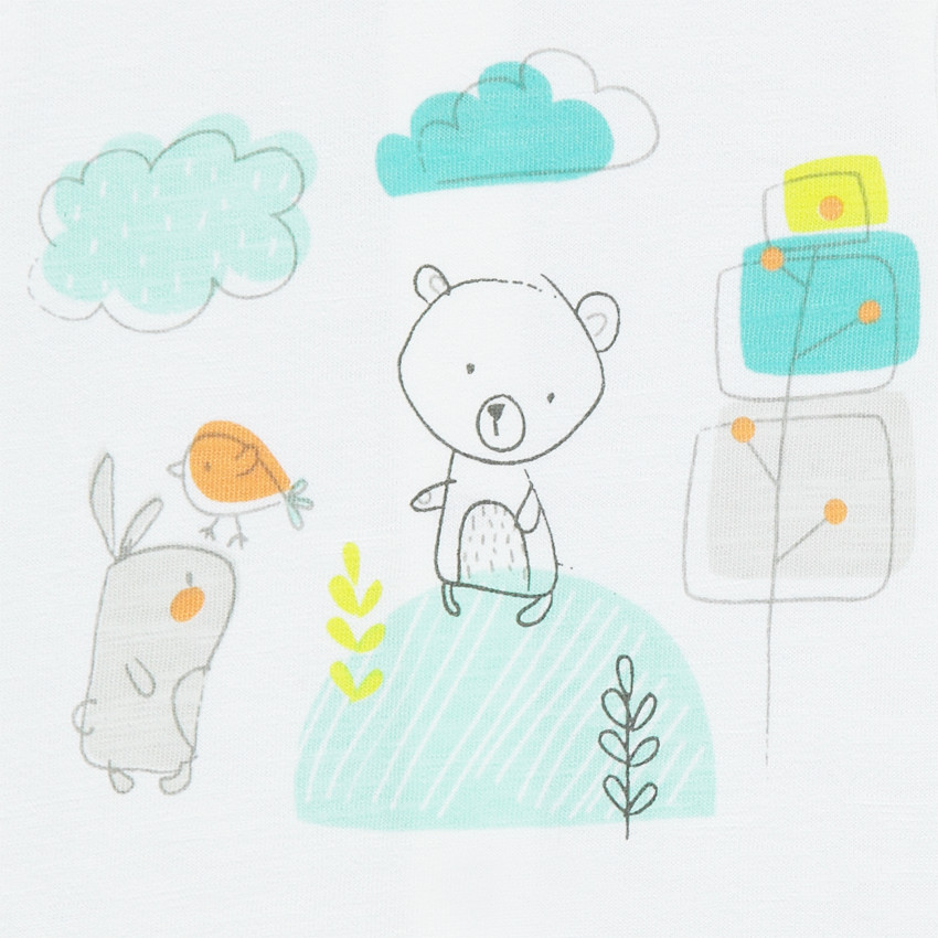 Ensemble tee-shirt manches courtes printé et legging en jersey 