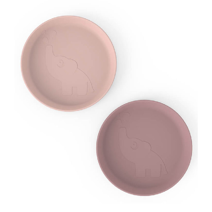 ASSIETTE KIDDISH ASSIETTE LOT DE 2 ELPHEE ROSE 