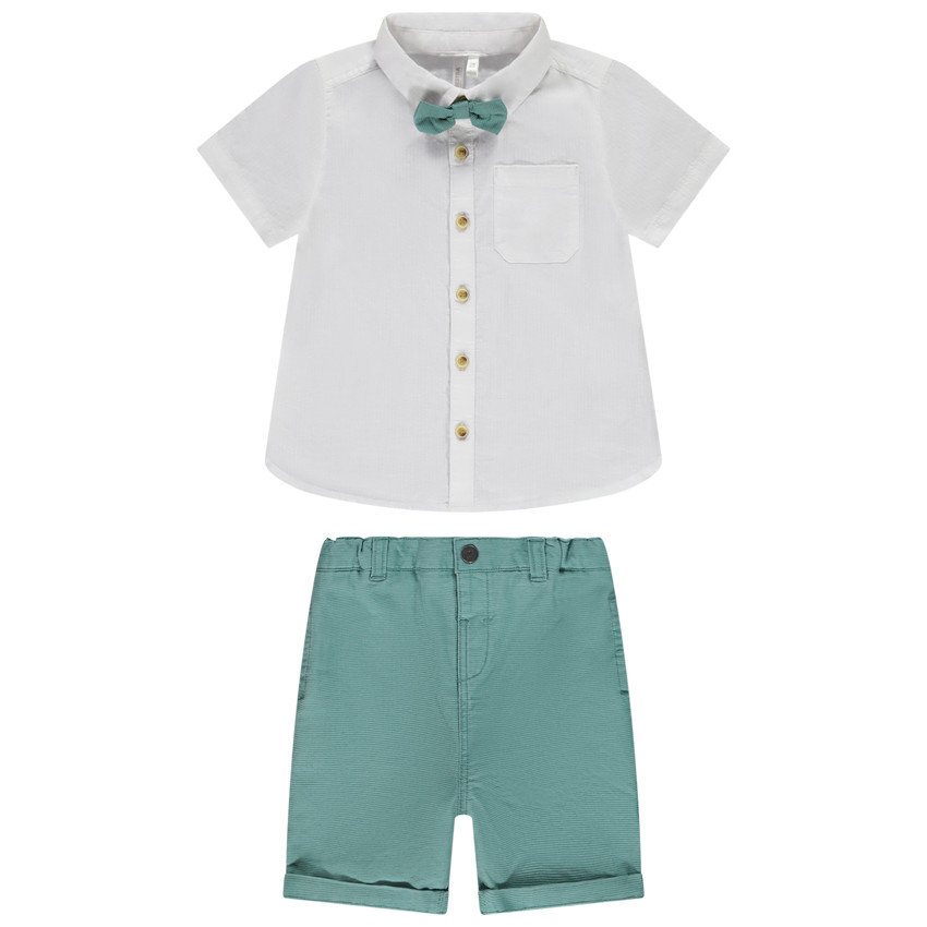 Set van 2 delen met vlinderdas voor babyjongen 