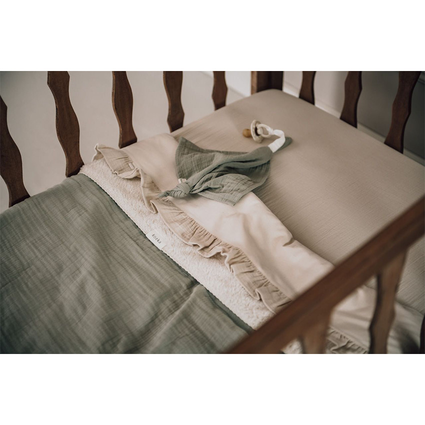 Couverture berceau Teddy Faroo Sage 75x100cm TOG 2.9 